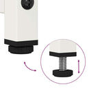 vidaXL fehér hidegen hengerelt acél tálalószekrény 100,5 x 39 x 107 cm