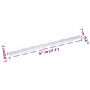 vidaXL Lépcsőélvédők 30 pcs Ezüst 67 x 3 x 2 cm Alumínium