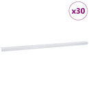 vidaXL Lépcsőélvédők 30 pcs Ezüst 67 x 3.5 x 3 cm Alumínium