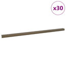 vidaXL Lépcsőélvédők 30 pcs Barna 67 x 3 x 2 cm Alumínium