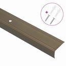 vidaXL Lépcsőélvédők 30 pcs Barna 67 x 3 x 2 cm Alumínium