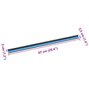 vidaXL Lépcsőélvédők 10 pcs Barna 67 x 3.5 x 3 cm Alumínium