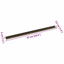 vidaXL Lépcsőélvédők 30 pcs Barna 67 x 3.5 x 3 cm Alumínium