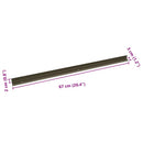 vidaXL Lépcsőélvédők 30 pcs pezsgőszín 67 x 3 x 2 cm Alumínium