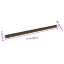 vidaXL Lépcsőélvédők 30 pcs pezsgőszín 67 x 3.5 x 3 cm Alumínium