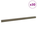vidaXL Lépcsőélvédők 30 pcs pezsgőszín 67 x 3.5 x 3 cm Alumínium