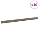 vidaXL Lépcsőélvédők 10 pcs pezsgőszín 67 x 3 x 2 cm Alumínium