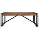 vidaXL többszínű tömör újrahasznosított fa dohányzóasztal 100x100x35cm