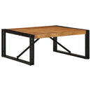 vidaXL tömör akácfa dohányzóasztal 80x80x35 cm