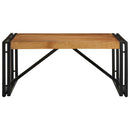 vidaXL tömör akácfa dohányzóasztal 80x80x35 cm