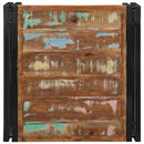 vidaXL többszínű tömör újrahasznosított fa dohányzóasztal 50x50x35 cm