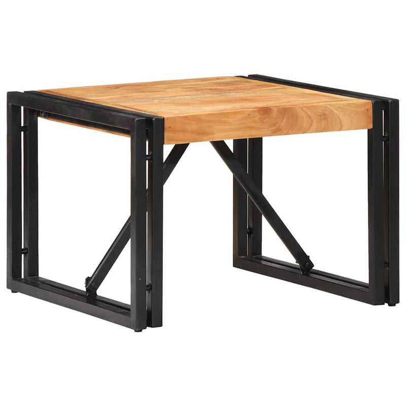 vidaXL tömör akácfa dohányzóasztal 50x50x35 cm