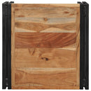 vidaXL tömör akácfa dohányzóasztal 50x50x35 cm