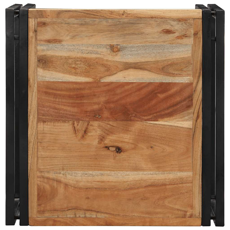 vidaXL tömör akácfa dohányzóasztal 50x50x35 cm