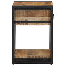 vidaXL tömör nyers mangófa éjjeliszekrény 40x35x50 cm