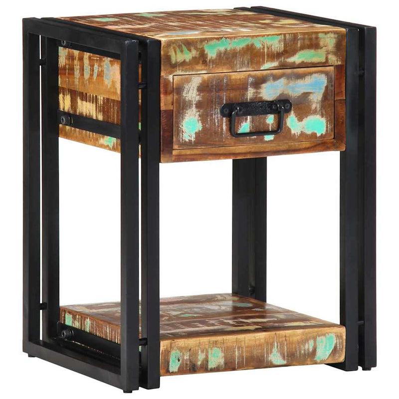 vidaXL Éjjeliszekrény fiókkal 2 pcs Sokszínű 40 x 35 x 50 cm