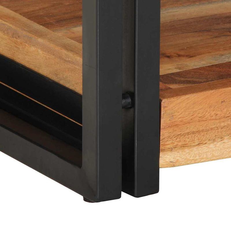 vidaXL Éjjeliszekrény fiókkal 2 pcs Barna 40 x 35 x 50 cm tömör akácfa