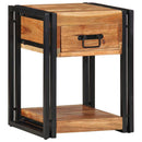 vidaXL Éjjeliszekrény fiókkal 2 pcs Barna 40 x 35 x 50 cm Tömör Akácfa