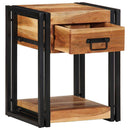 vidaXL Éjjeliszekrény fiókkal 2 pcs Barna 40 x 35 x 50 cm Tömör Akácfa