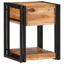 vidaXL Éjjeliszekrény fiókkal 2 pcs Barna 40 x 35 x 50 cm Tömör Akácfa