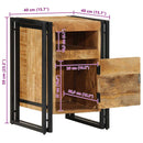 vidaXL Éjjeli szekrény 40x40x59 cm tömör durva fa mangó