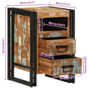 vidaXL tömör újrahasznosított fa éjjeliszekrény 40x40x59 cm