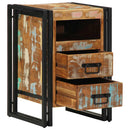 vidaXL tömör újrahasznosított fa éjjeliszekrény 40x40x59 cm