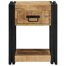 vidaXL tömör nyers mangófa éjjeliszekrény 40x40x50 cm