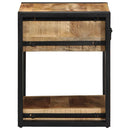 vidaXL tömör nyers mangófa éjjeliszekrény 40x40x50 cm