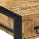 vidaXL 2 db tömör nyers mangófa éjjeliszekrények 40x40x50 cm