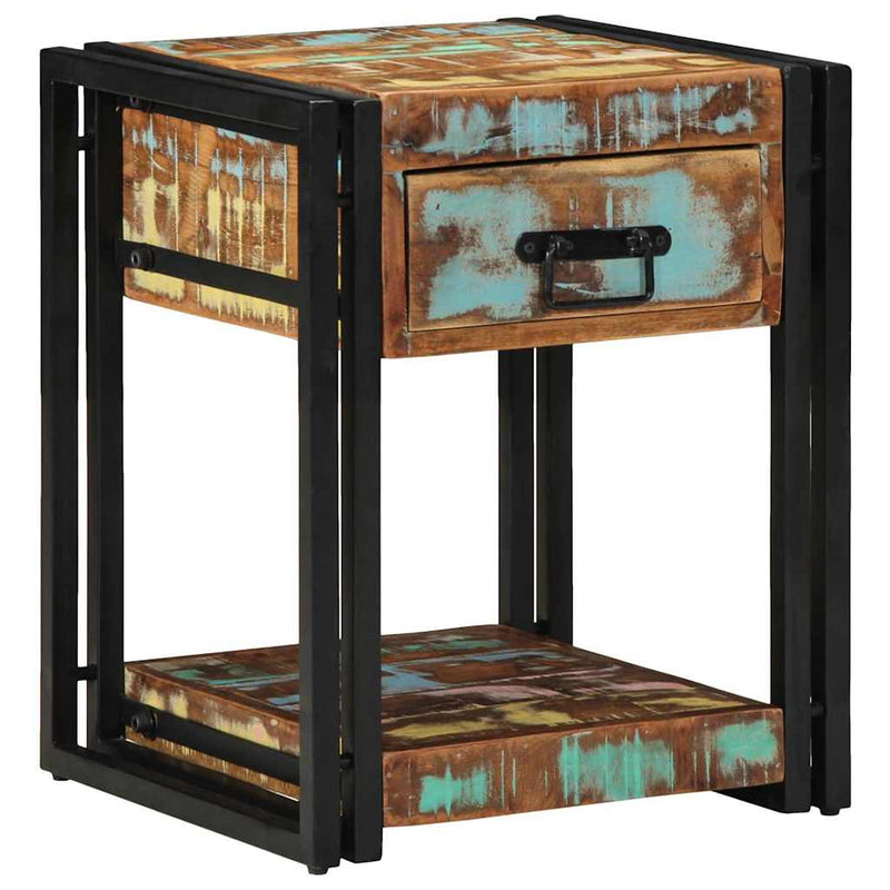 vidaXL Éjjeliszekrény fiókkal 2 pcs Sokszínű 40 x 40 x 50 cm