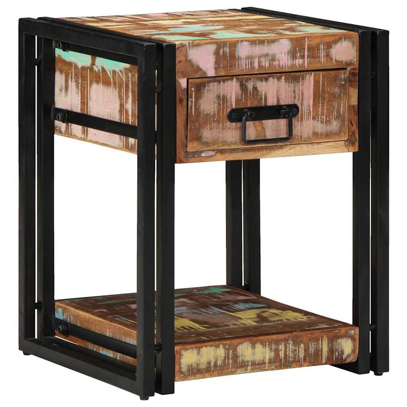vidaXL Éjjeliszekrény fiókkal 2 pcs Sokszínű 40 x 40 x 50 cm