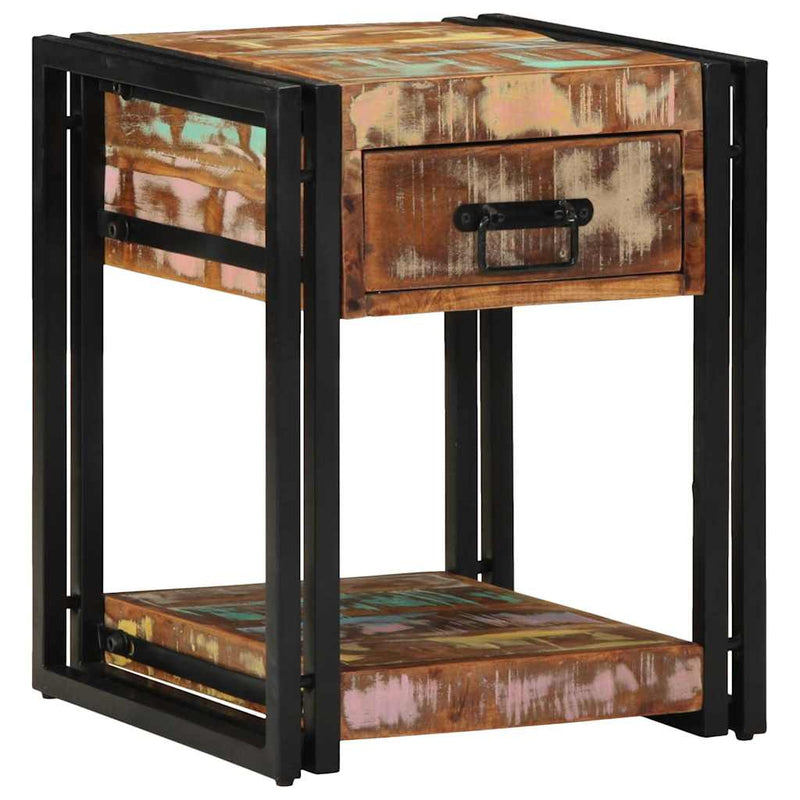 vidaXL Éjjeliszekrény fiókkal 2 pcs Sokszínű 40 x 40 x 50 cm
