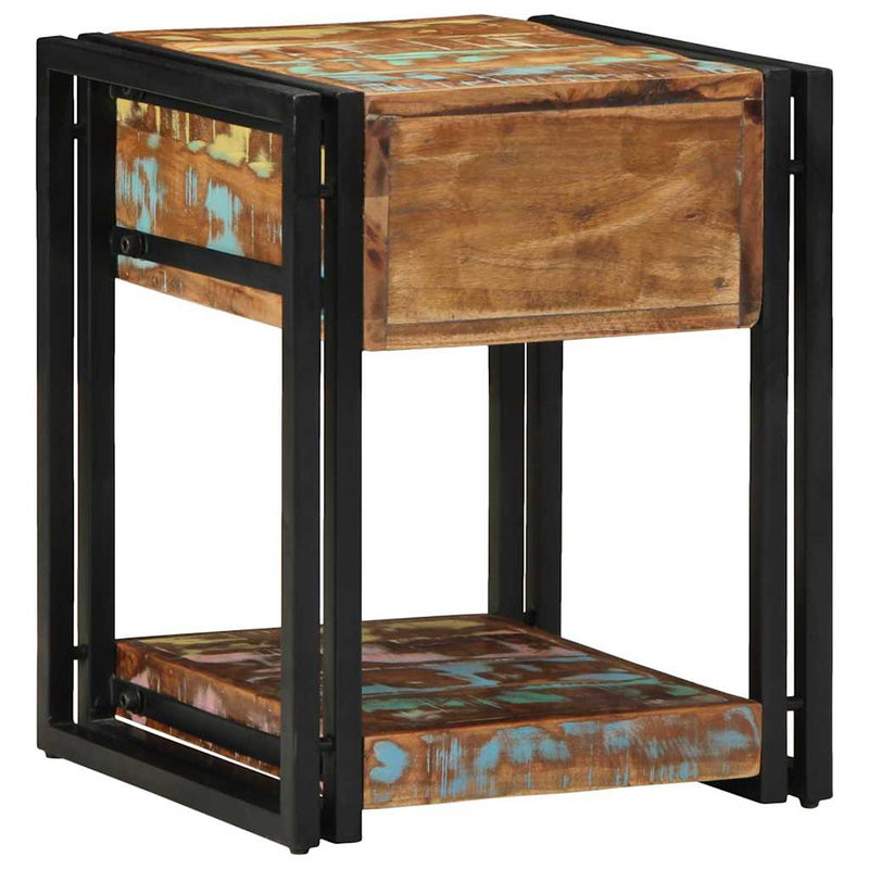 vidaXL Éjjeliszekrény fiókkal 2 pcs Sokszínű 40 x 40 x 50 cm