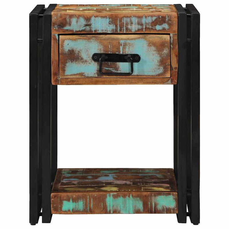 vidaXL Éjjeliszekrény fiókkal 2 pcs Sokszínű 40 x 40 x 50 cm