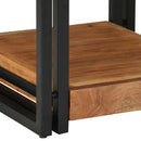 vidaXL Éjjeliszekrény fiókkal Barna 40 x 40 x 50 cm tömör akácfa