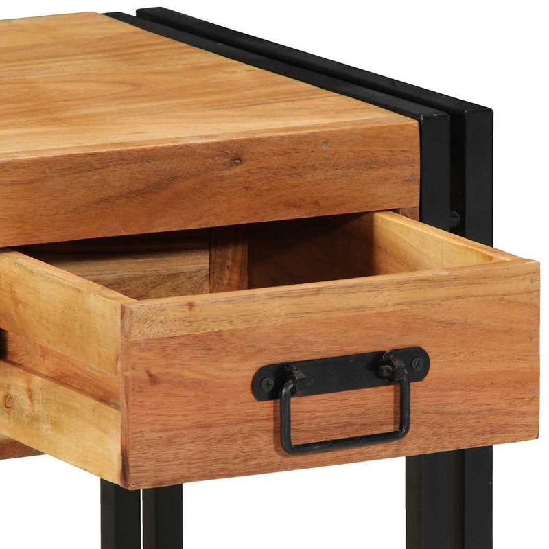 vidaXL Éjjeliszekrény fiókkal 2 pcs Barna 40 x 40 x 50 cm tömör akácfa
