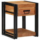 vidaXL Éjjeliszekrény fiókkal 2 pcs Barna 40 x 40 x 50 cm Tömör Akácfa