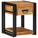 vidaXL Éjjeliszekrény fiókkal 2 pcs Barna 40 x 40 x 50 cm Tömör Akácfa