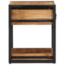 vidaXL Éjjeliszekrény fiókkal 2 pcs Barna 40 x 40 x 50 cm tömör akácfa