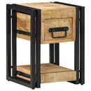 vidaXL Éjjeliszekrény 2 pcs Barna 30 x 30 x 40 cm Tömör Mangófát