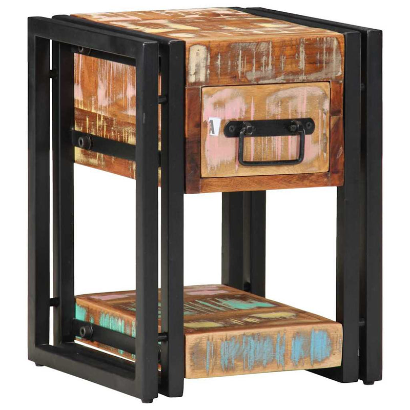 vidaXL Éjjeliszekrény fiókkal 2 pcs Sokszínű 30 x 30 x 40 cm