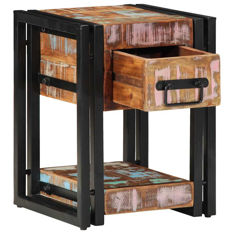 vidaXL Éjjeliszekrény fiókkal 2 pcs Sokszínű 30 x 30 x 40 cm