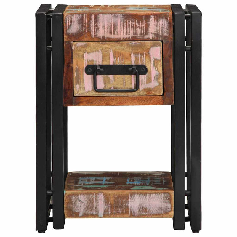 vidaXL Éjjeliszekrény fiókkal 2 pcs Sokszínű 30 x 30 x 40 cm