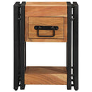 vidaXL Éjjeliszekrény fiókkal Barna 30 x 30 x 40 cm tömör akácfa