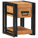 vidaXL Éjjeliszekrény fiókkal 2 pcs Barna 30 x 30 x 40 cm Tömör Akácfa