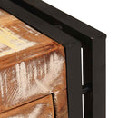 vidaXL Kisasztal 30 x 30 x 40 cm Szilárd újrahasznosított fa és fém