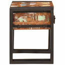 vidaXL Kisasztal 30 x 30 x 40 cm Szilárd újrahasznosított fa és fém