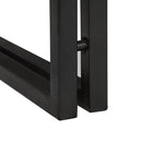 vidaXL Kisasztal Barna és fekete 30 x 30 x 40 cm Tömör akácfa és Fém