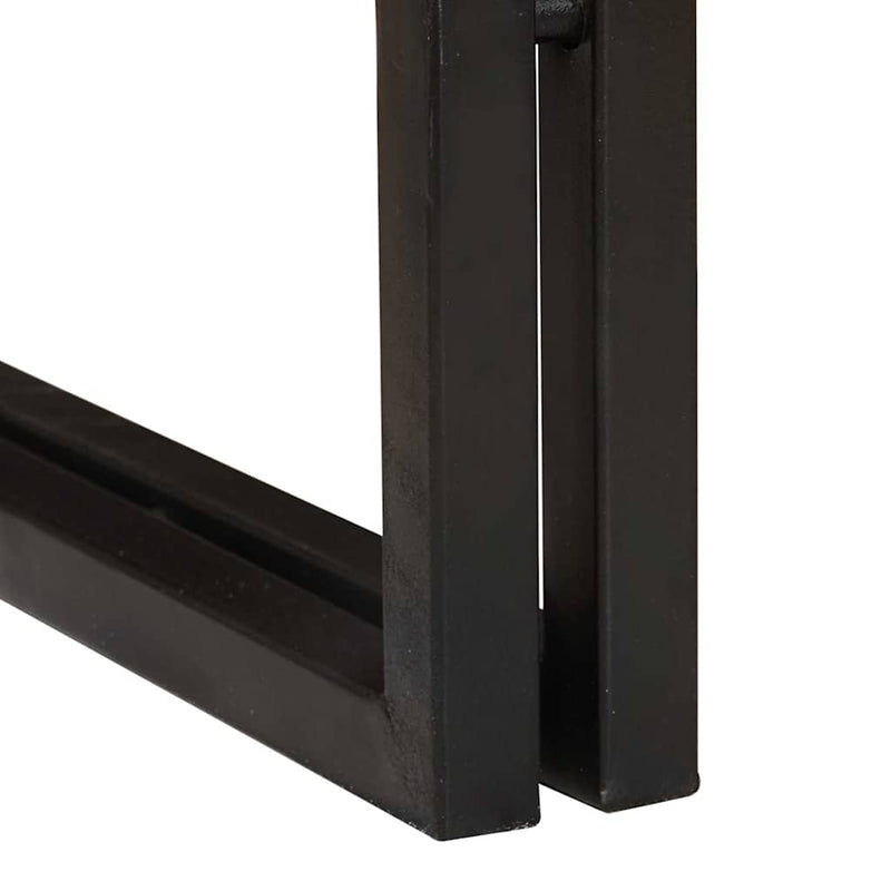 vidaXL Széf fiókkal Barna 66 x 33 x 70 cm tömör mangófa